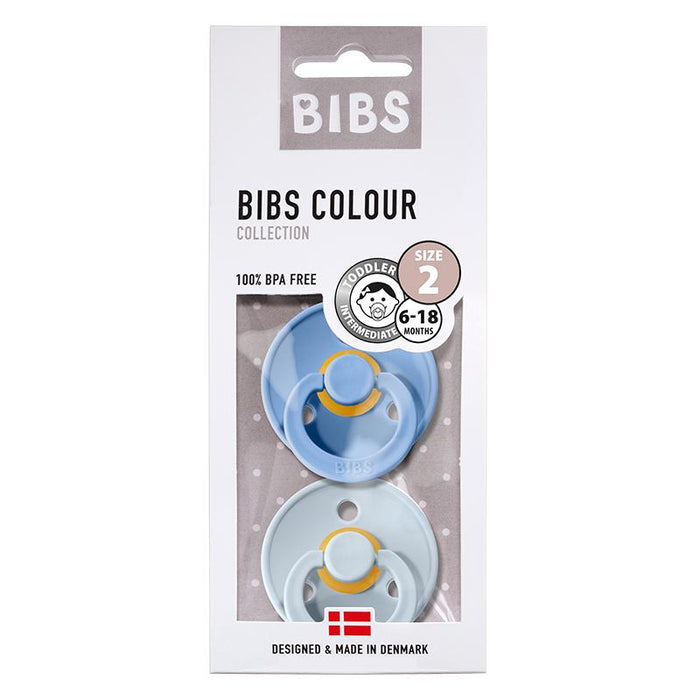 Bibs smokker 2 pk. - sky blue/baby blue (s. 2)