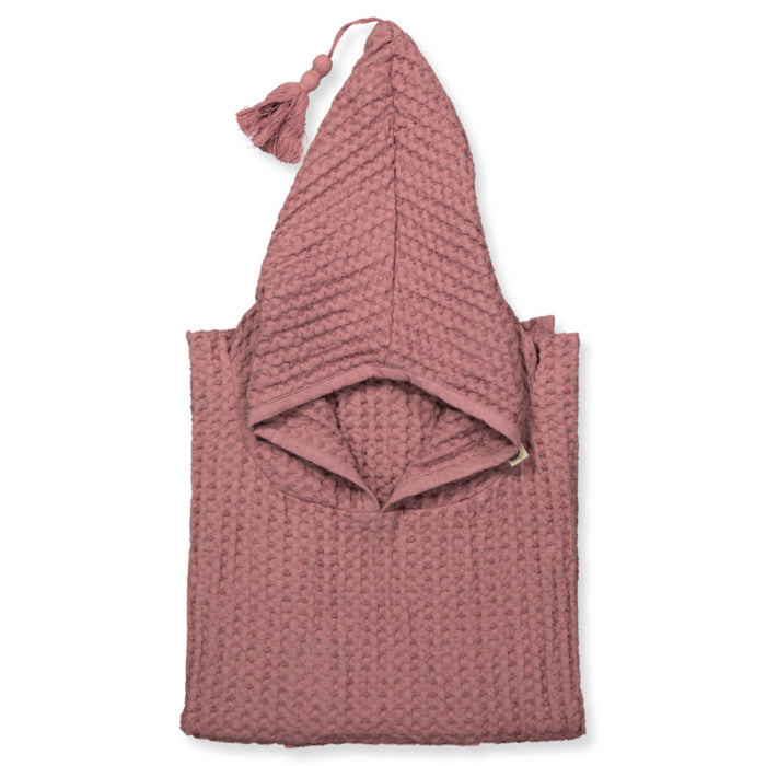 Babyponcho - Gammel rose