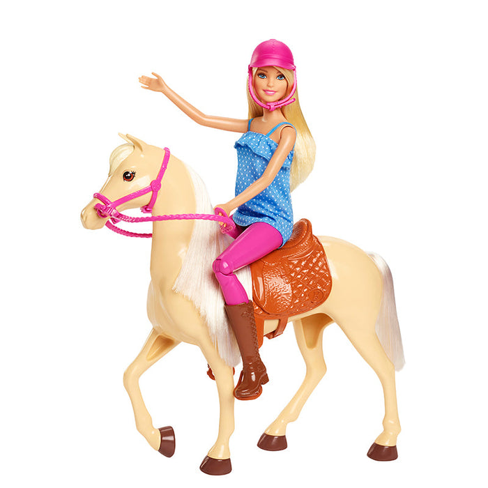 Barbie dukke og hest