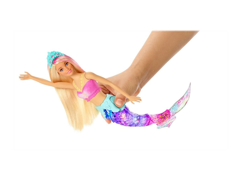 Barbie havfrue med bevegelig hale og lys