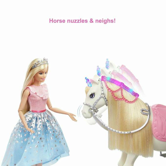 Barbie Princess Adventure-dukke og Prance and Shimmer-hest