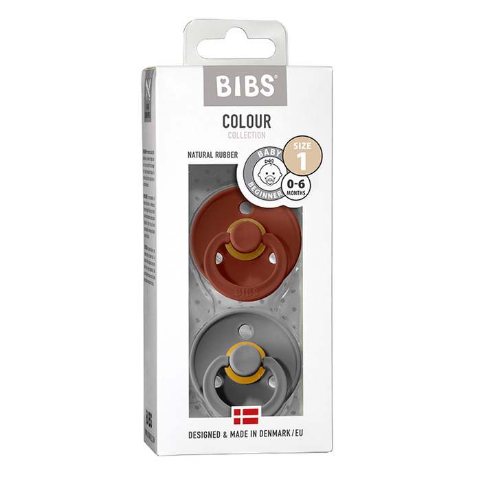 Bibs sutter 2 pk. - Rust/Smoke (str. 1)