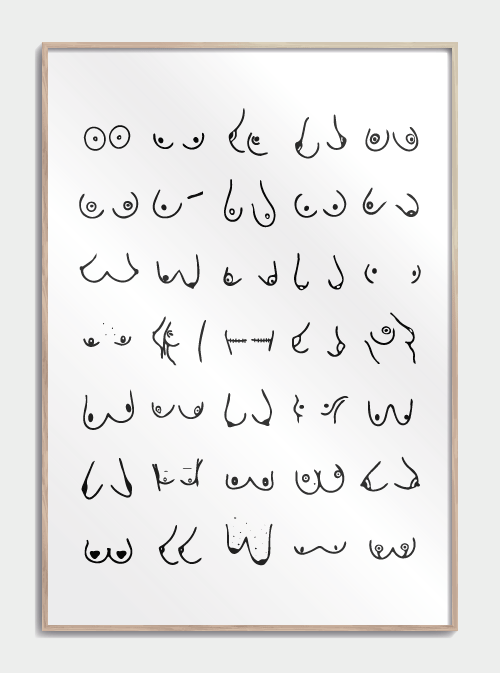 Boobies-plakat, nr. 3 S (30x42, A3)