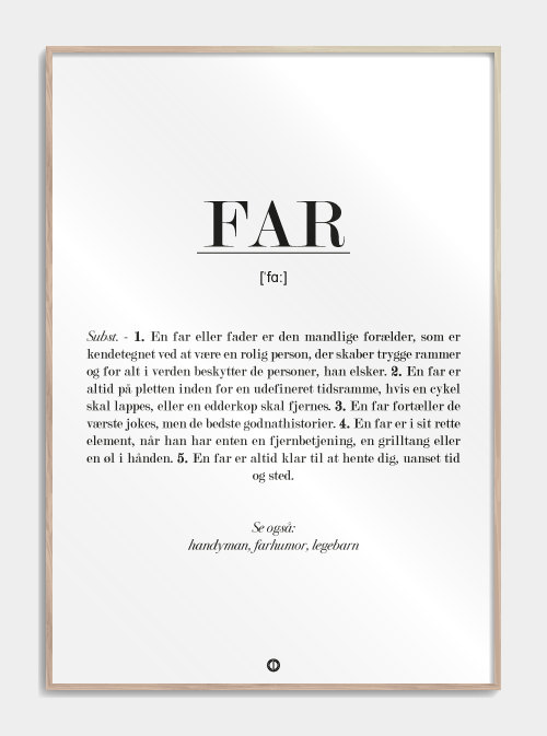 Far definition-plakat, M (50x70, B2)