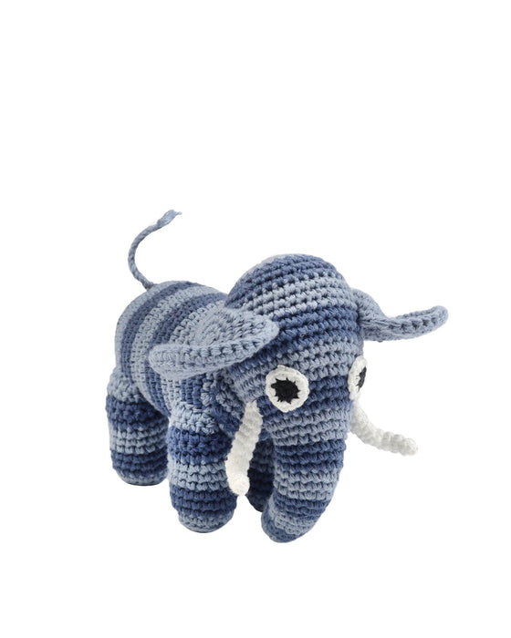 Heklet elefant - Denim