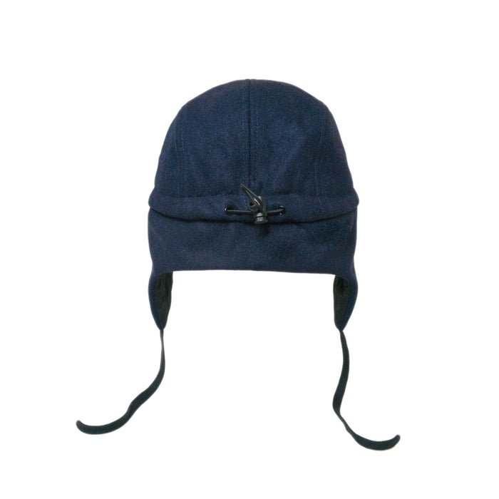 Cap, Ullblokk 5-panel med ører - Burgund / Grå / Navy (Størrelse M, 1,5-3 år)