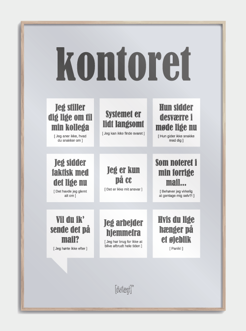 Kontorplakat, M (50x70, B2)