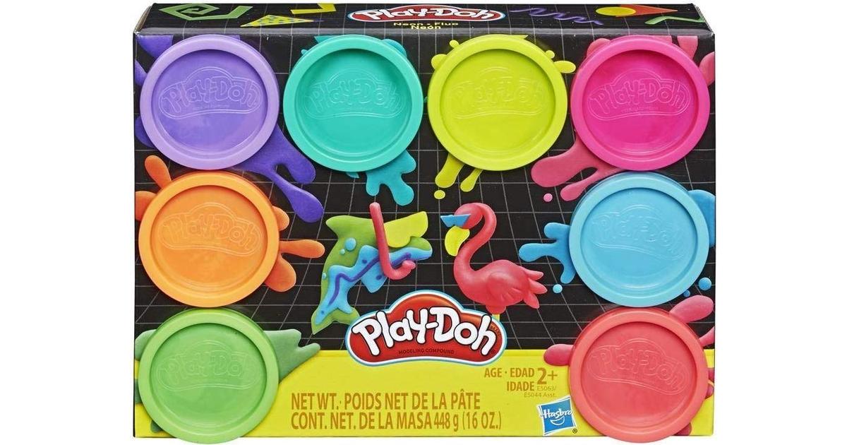 Play-Doh - Neonpakke med 8 bøtter