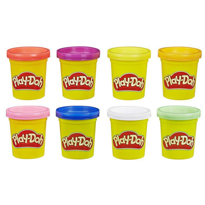 Play-Doh - Regnbuepakke med 8 bøtter