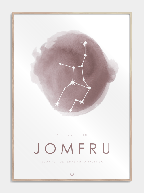 Konstellasjonsplakat – Jomfru, M (50x70, B2)