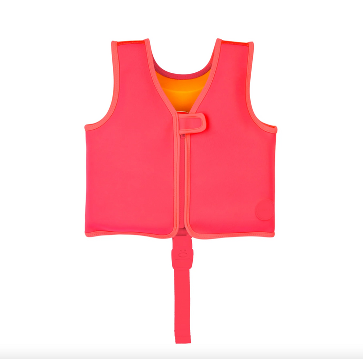 Redningsvest, Magic Mermaid - Neon rosa (2-3 år)