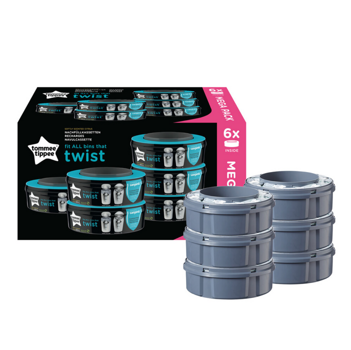 Tommee Tippee Sangenic Twist &amp; Click Refill 6-pakning