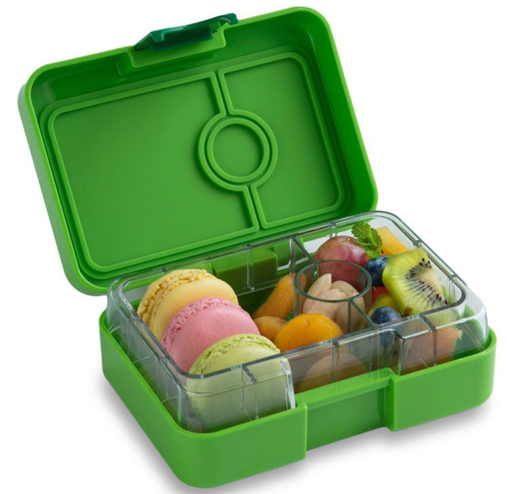 Yumbox Matboks, minisnack (3 rom) - Avokadogrønn