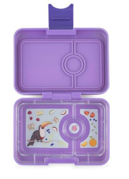 Yumbox Matboks, minisnack (3 rom) - Drømmende lilla